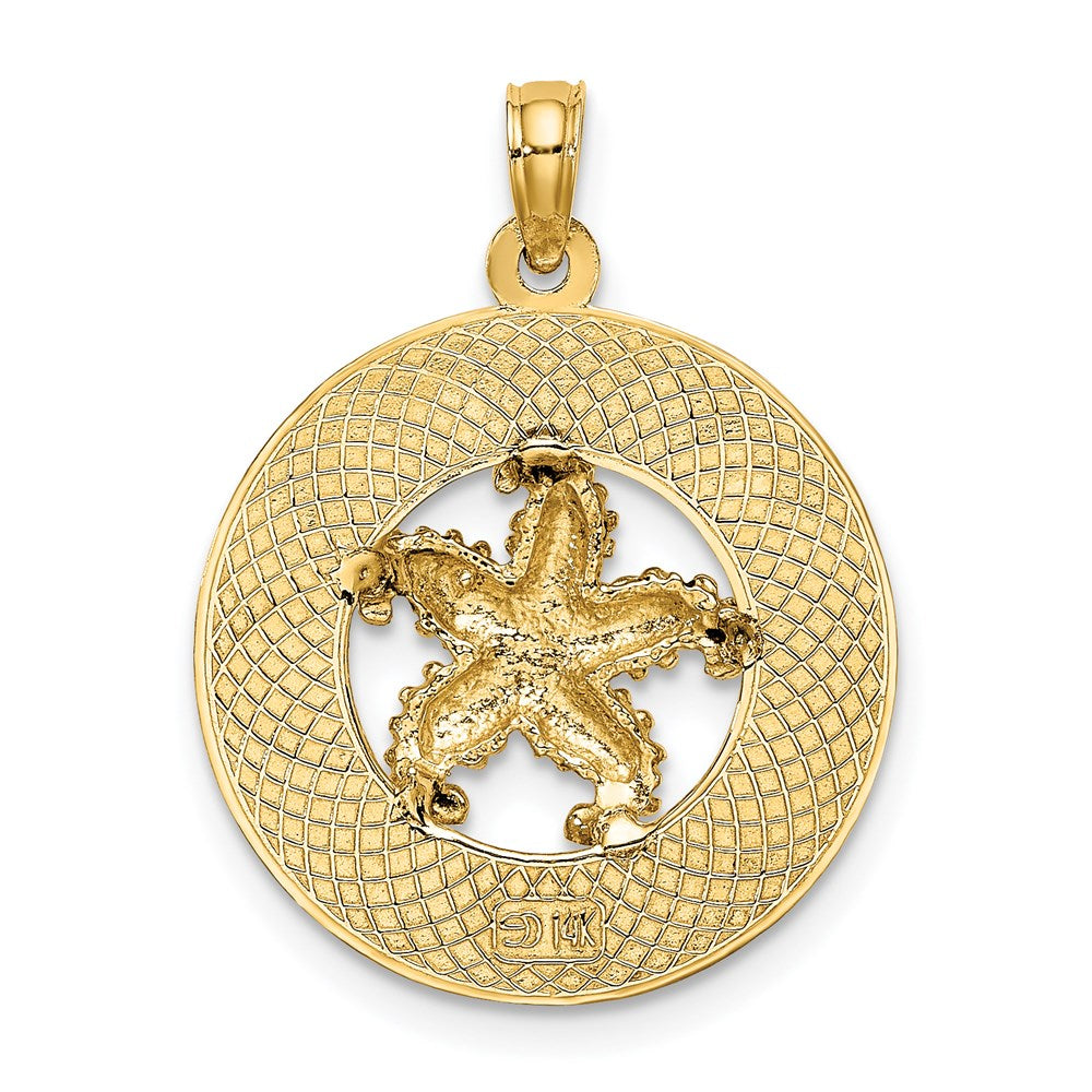 14k Yellow Gold SANIBEL w/Starfish Circle Charm