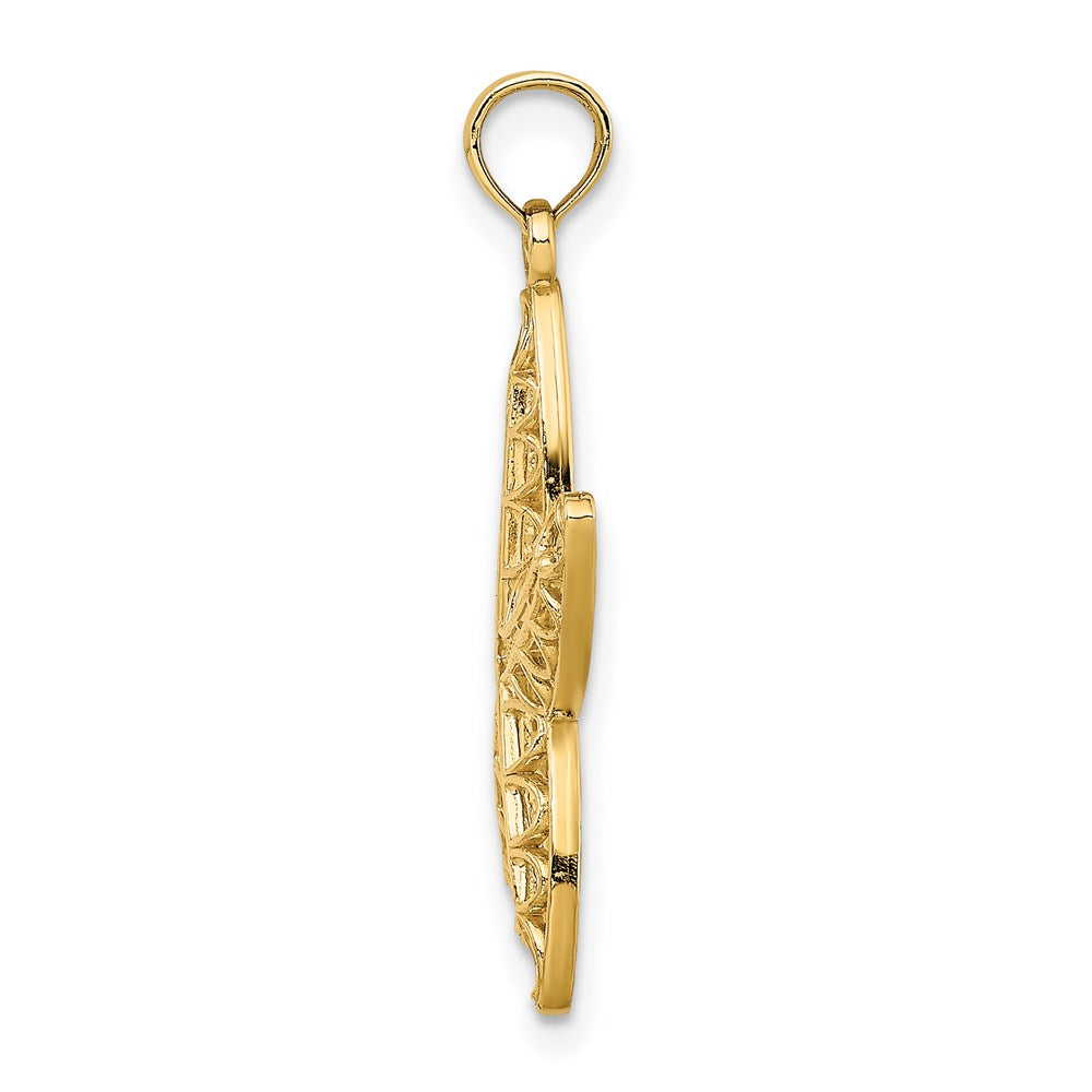 14k Yellow Gold Cut-Out Starfish Charm