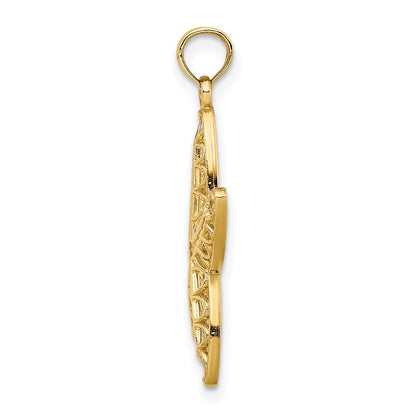 14k Yellow Gold Cut-Out Starfish Charm