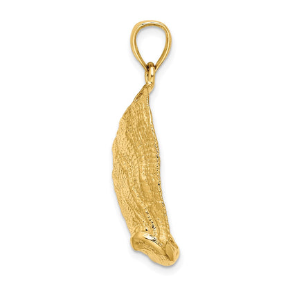 14k Yellow Gold Abalone Shell Charm