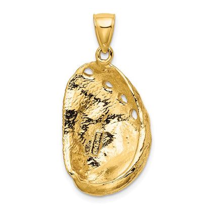 14k Yellow Gold Abalone Shell Charm