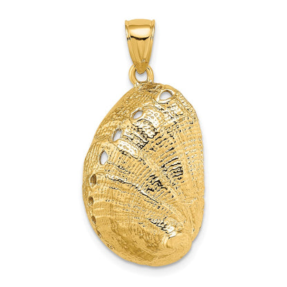 14k Yellow Gold Abalone Shell Charm