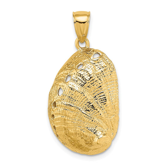 14k Yellow Gold Abalone Shell Charm
