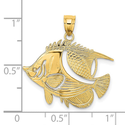 14k Yellow Gold Fish Charm
