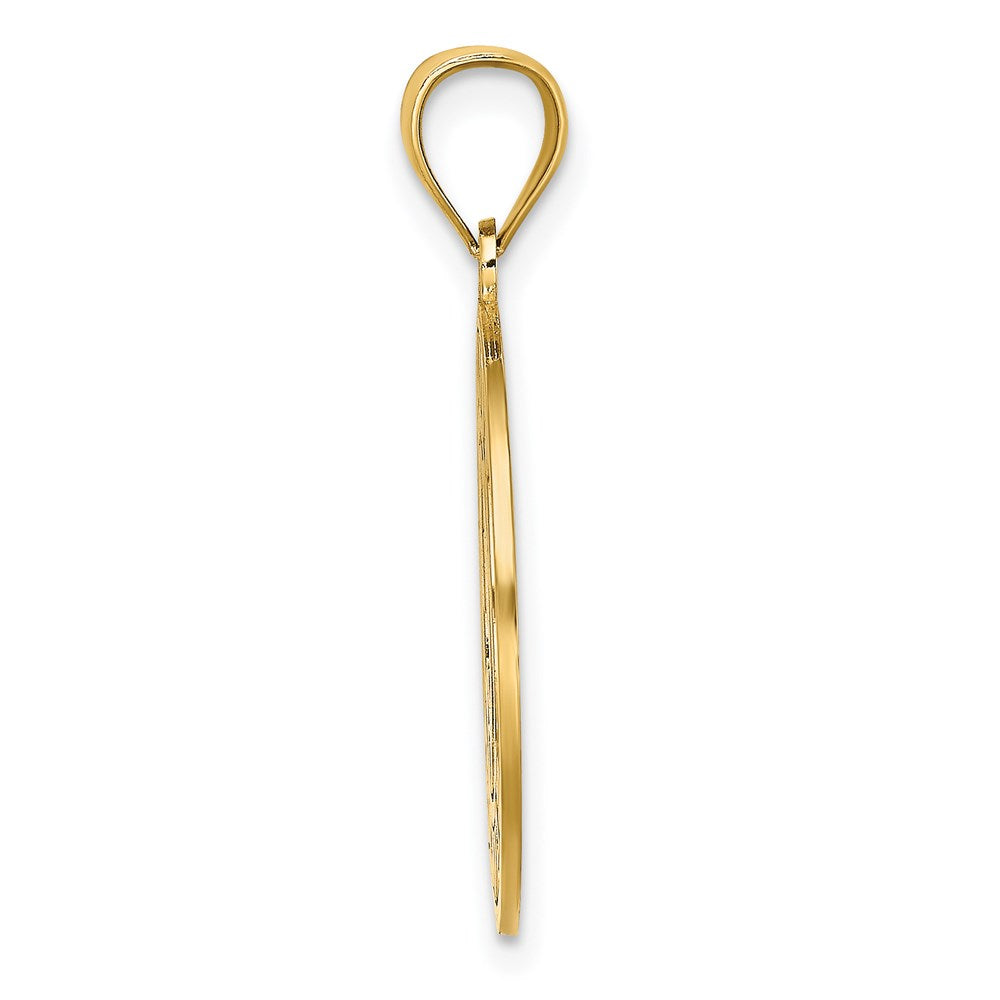 14k Yellow Gold SAINT THOMAS w/ Dolphins Charm