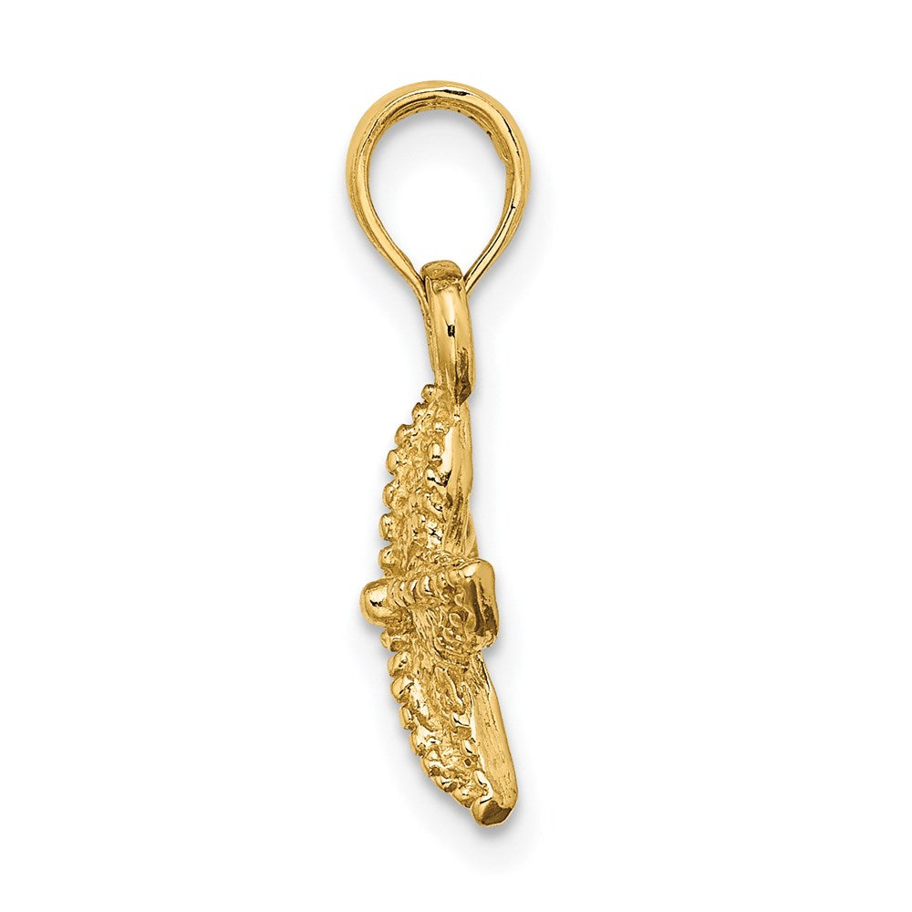 14k Yellow Gold Starfish Charm