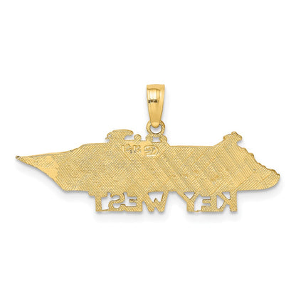 14k Yellow Gold KEY WEST Cruise Ship Charm