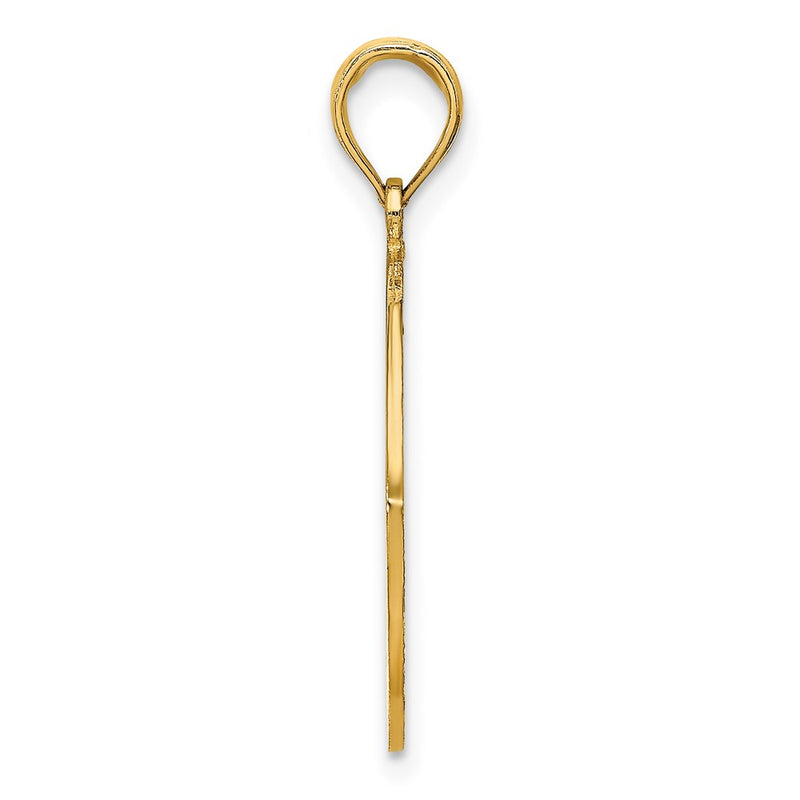 14k Yellow Gold LONG BEACH ISLAND w/ Dolphins Charm