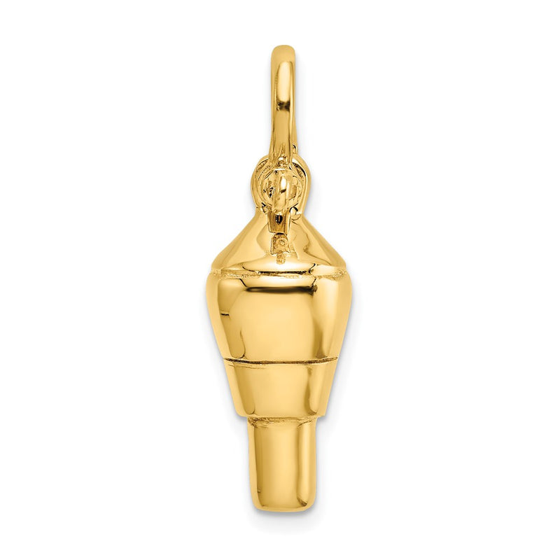 14k Yellow Gold 3-D Swivel w/ Shackle Bail Charm