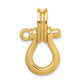 14k Yellow Gold 3-D Large Shackle W/ Pulley Bail Charm