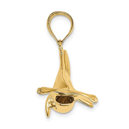 14k Yellow Gold 3-D Hammerhead Shark Charm