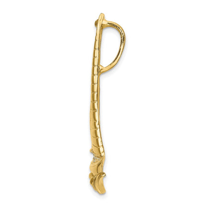 14k Yellow Gold Sailboat Slide