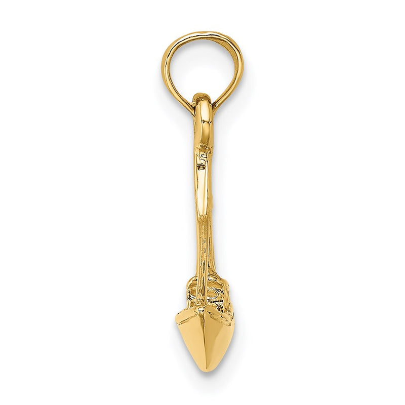 14k Yellow Gold 3-D Cargo Ship W/ Tug Boat Charm
