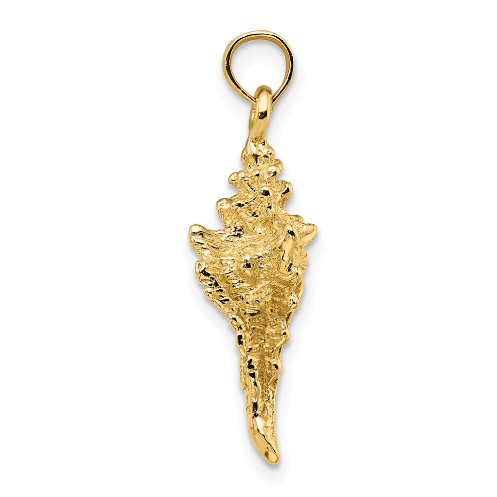 14k Yellow Gold 3-D Conch Shell Charm