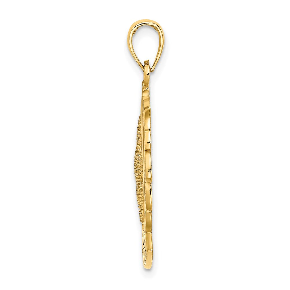 14k Yellow Gold KEY WEST w/ Starfish and Dolphin Charm