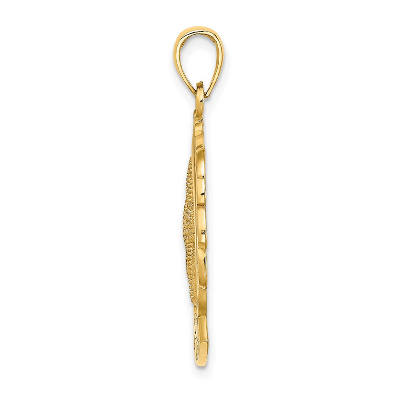 14k Yellow Gold KEY WEST w/ Starfish and Dolphin Charm