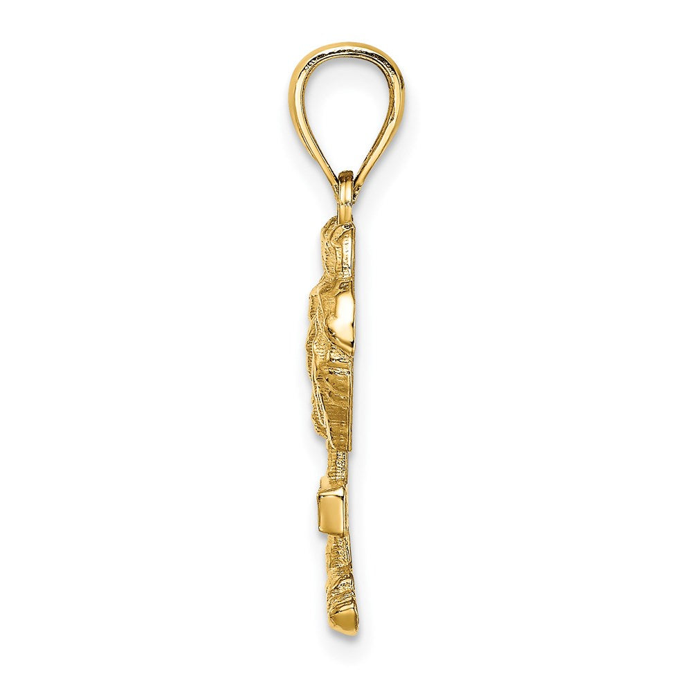 14k Yellow Gold BARBADOS Palm Tree Charm