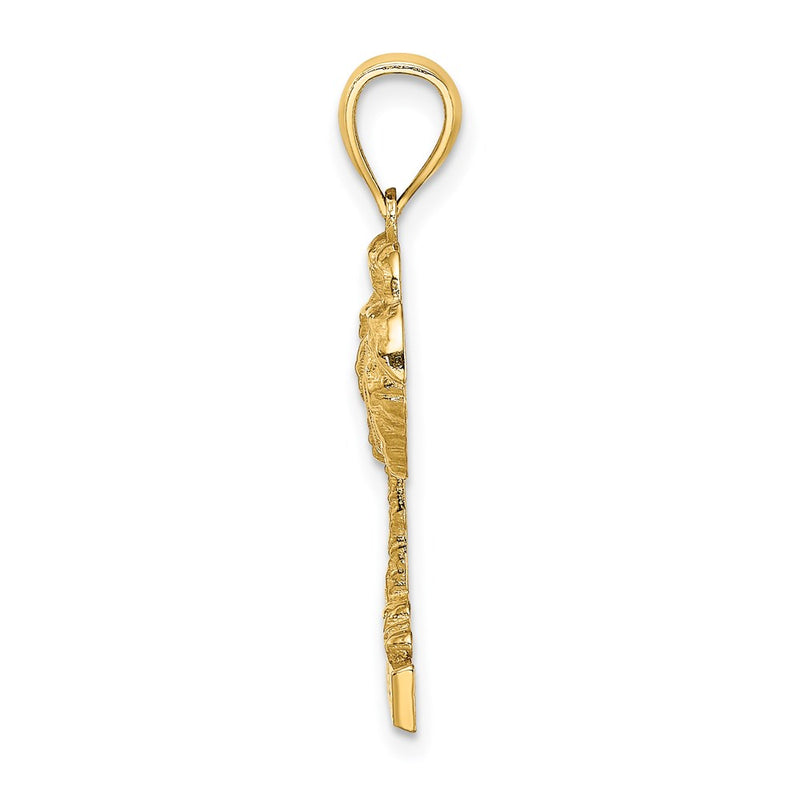 14k Yellow Gold BARBADOS Palm Tree Charm