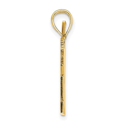 14k Yellow Gold Aruba W/ Sailboat and Seagull Scene Charm