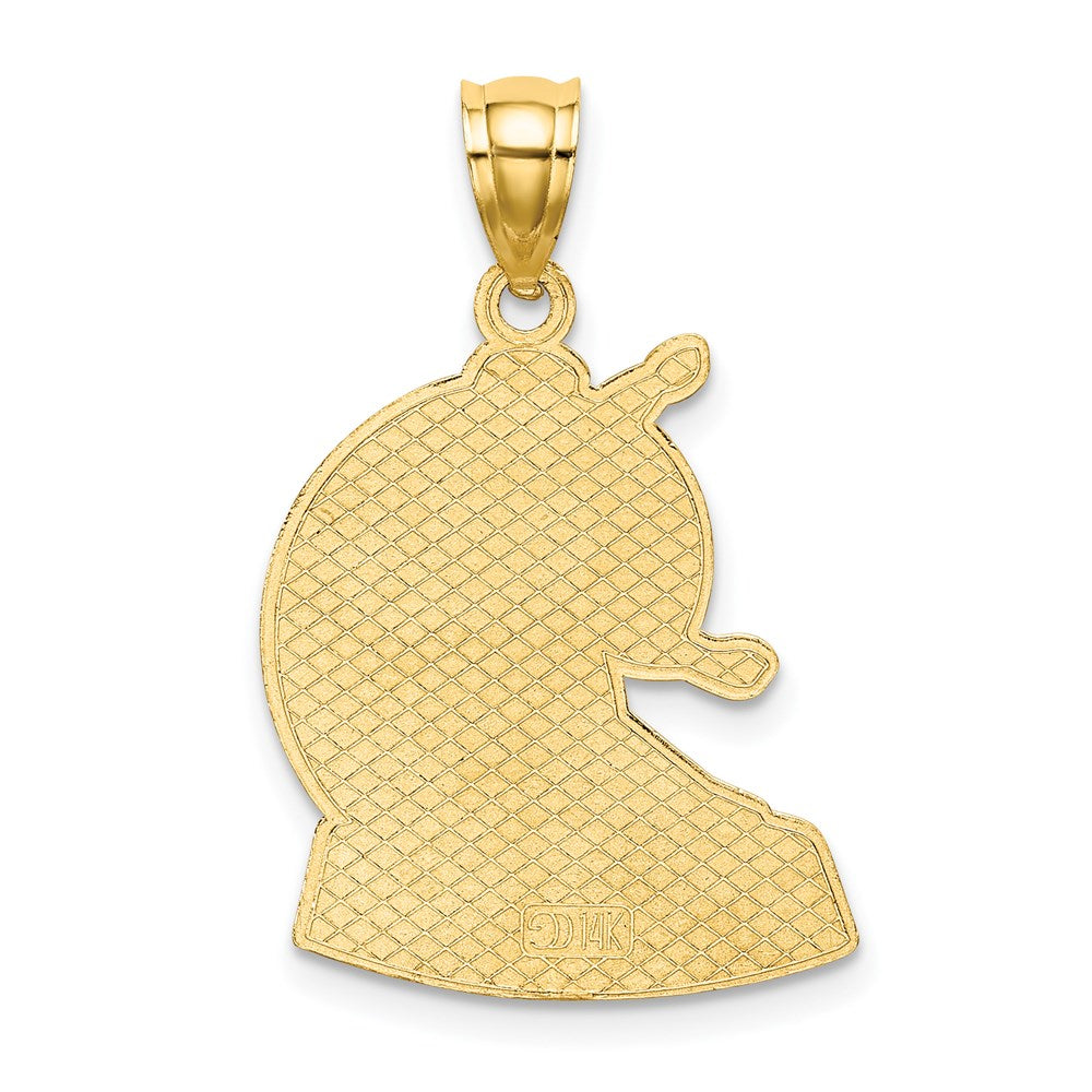 14k Yellow Gold SAN DIEGO w/Surfer Charm