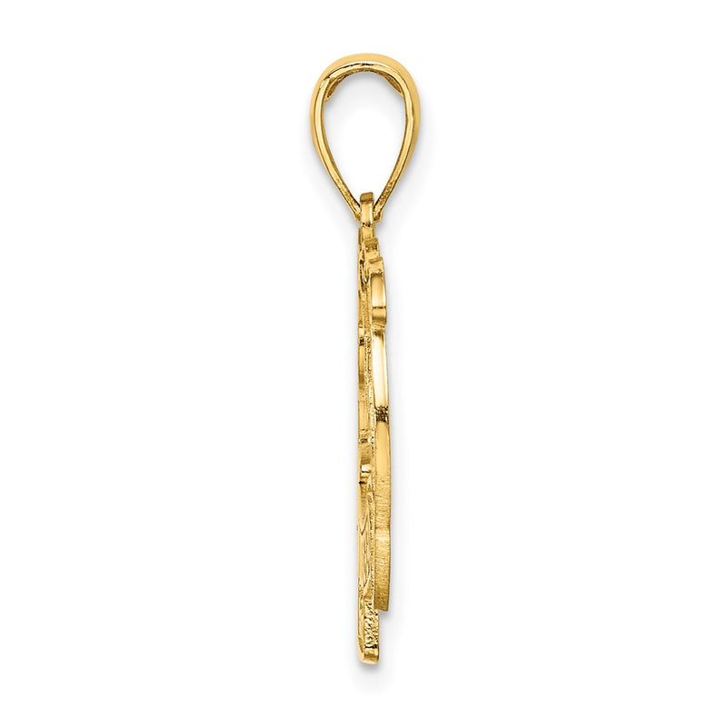 14k Yellow Gold SAN DIEGO w/ Dolphins Charm