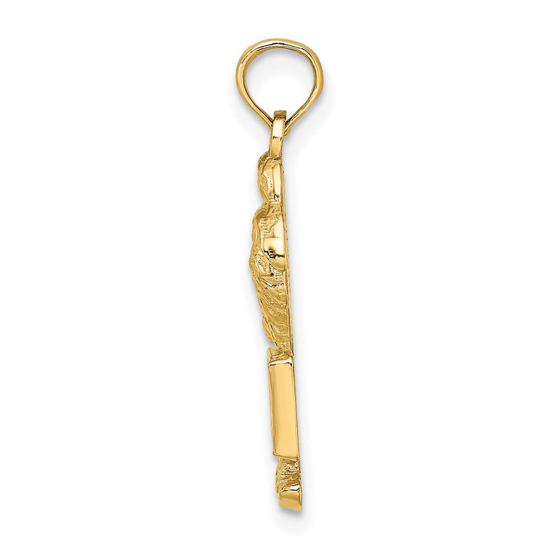 14k Yellow Gold PAWLEYS ISLAND CHARLESTON  Palm Tree Charm