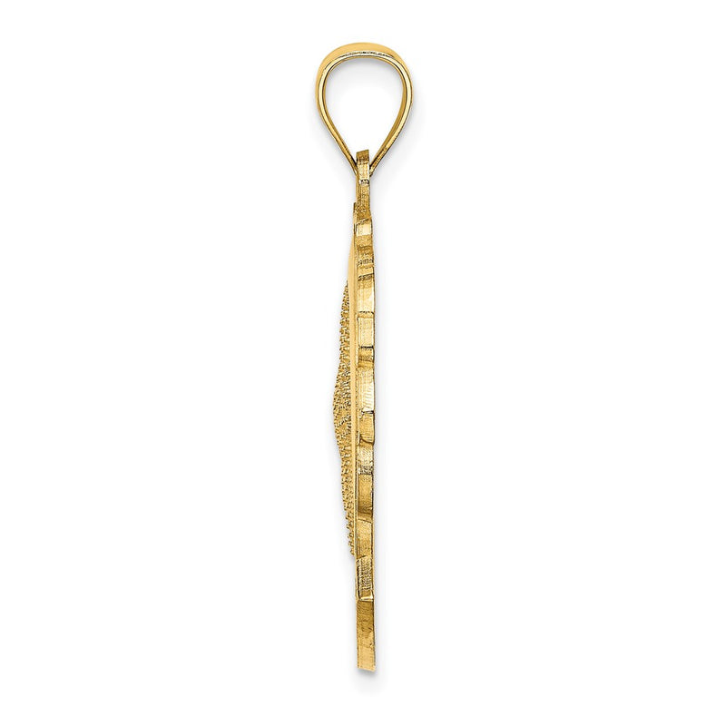 14k Yellow Gold STONE HARBOR Starfish and Dolphin Charm