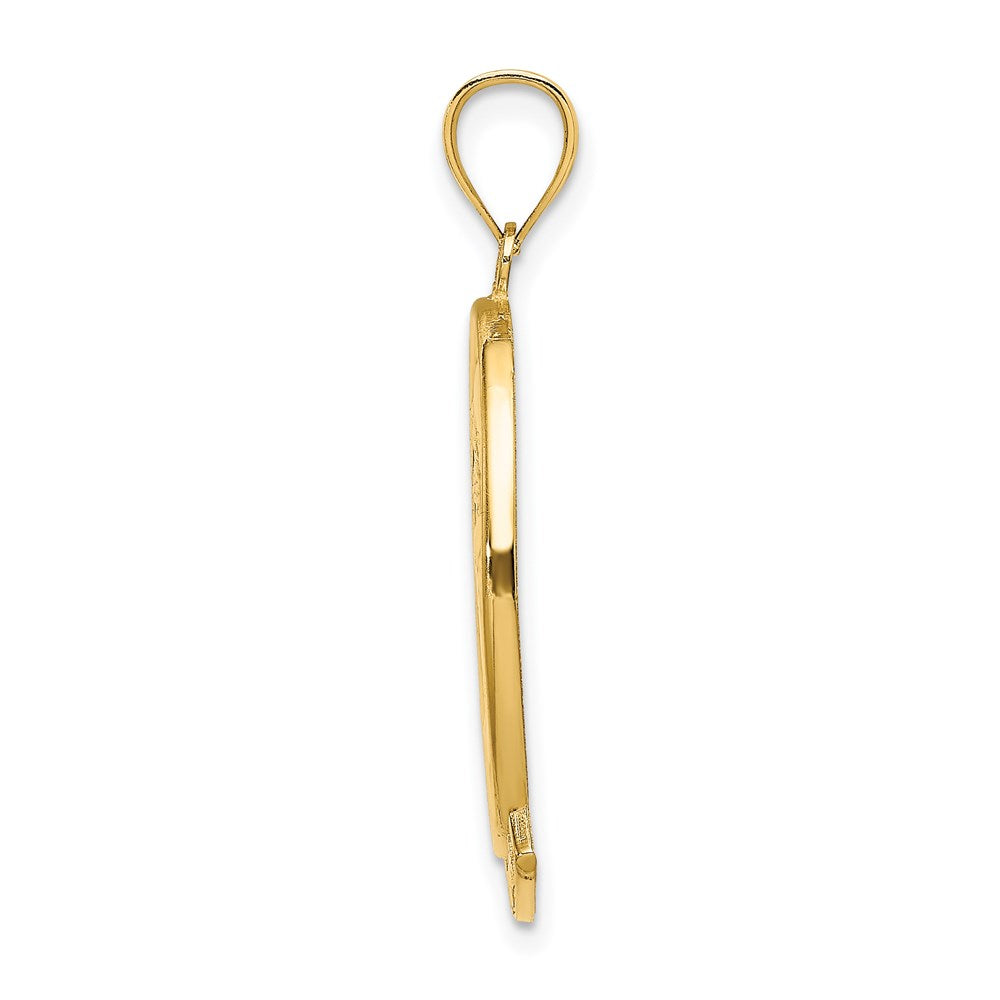 14k Yellow Gold AVALON w/ Dolphin Sunset Charm