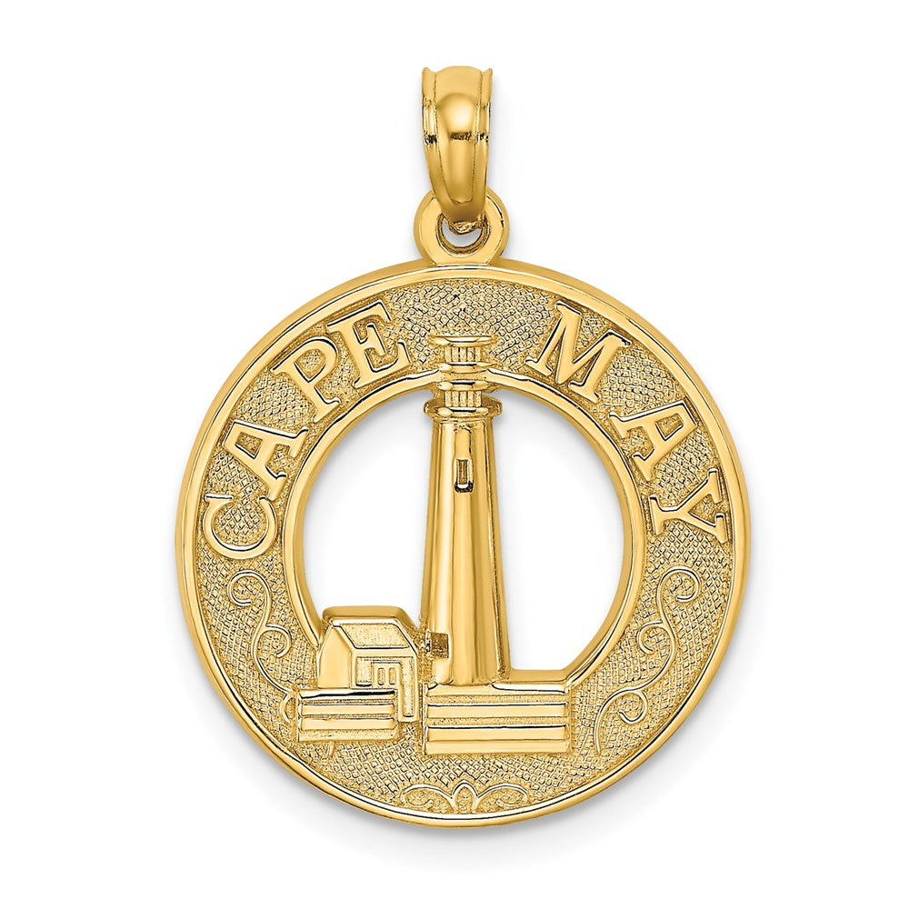14k Yellow Gold CAPE MAY w/ Lighthouse Charm