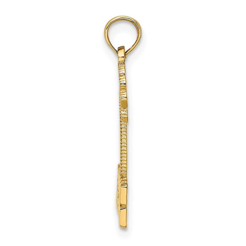 14k Yellow Gold MARCO ISLAND Palm Tree Charm