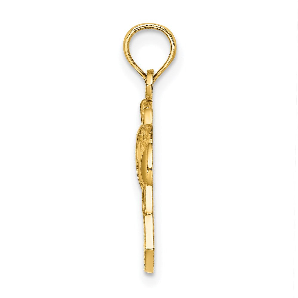 14k Yellow Gold OCEAN CITY Dolphin Charm