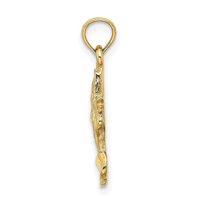 14k Yellow Gold 2-D Praying Hands Charm