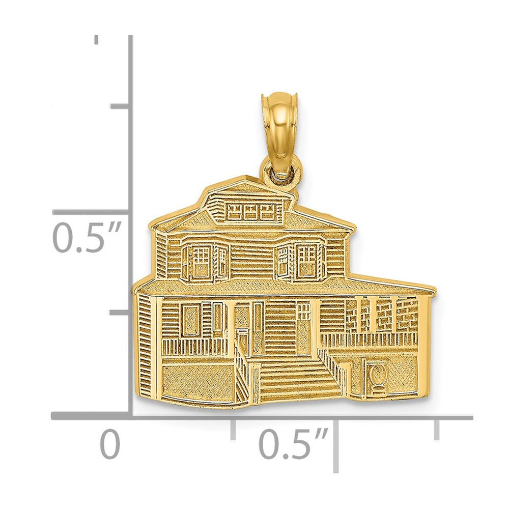 14k Yellow Gold The MANSE BED and BREAKFAST - CAPE MAY NJ Charm