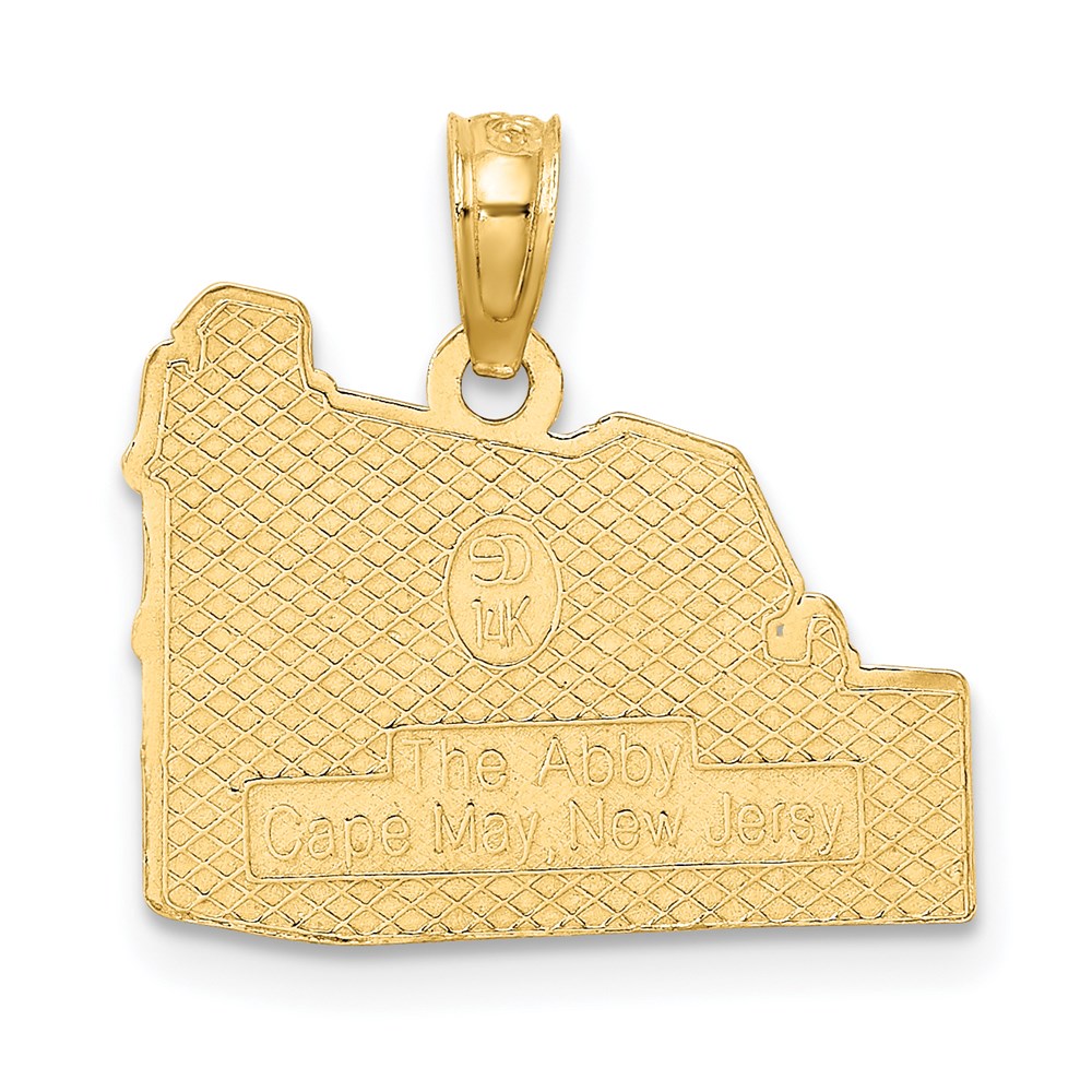 14k Yellow Gold The ABBY - CAPE MAY NJ Charm