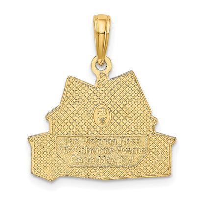 14k Yellow Gold The VICTORIAN ROSE - CAPE MAY NJ Charm