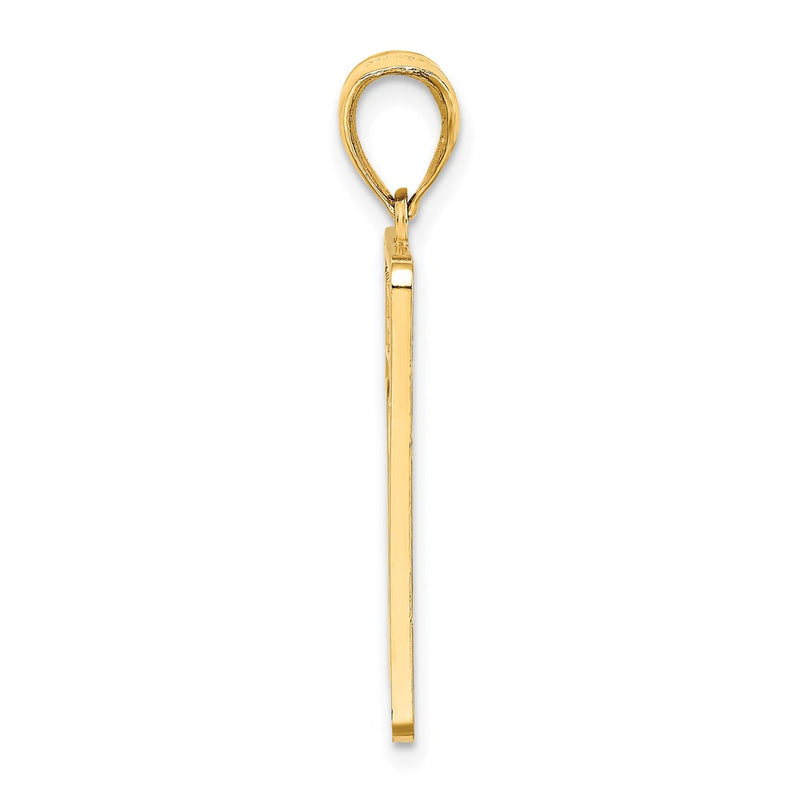 14k Yellow Gold Mile Marker 0 / KEY WEST Charm