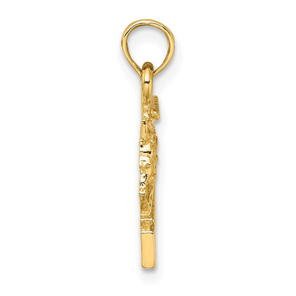14k Yellow Gold CHARLESTON Horse and Cart Charm