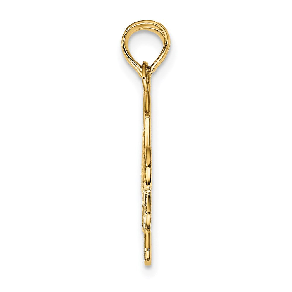 14k Yellow Gold BEST FRIENDS Break-apart Puzzle Pieces Charm