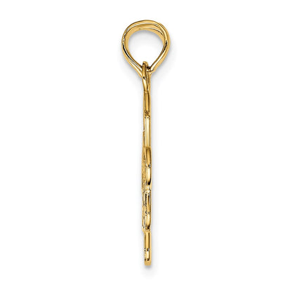 14k Yellow Gold BEST FRIENDS Break-apart Puzzle Pieces Charm
