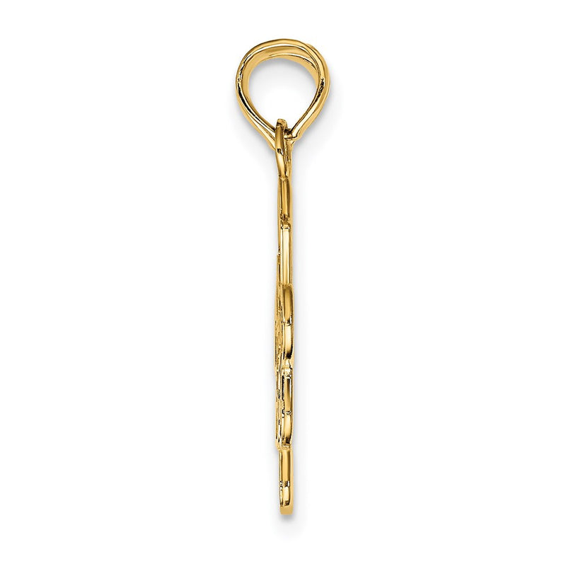 14k Yellow Gold BEST FRIENDS Break-apart Puzzle Pieces Charm