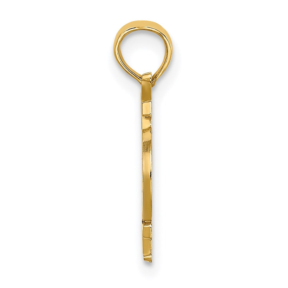 14k Yellow & Rhodium Gold with White Rhodium KEY WEST Bicycle Charm