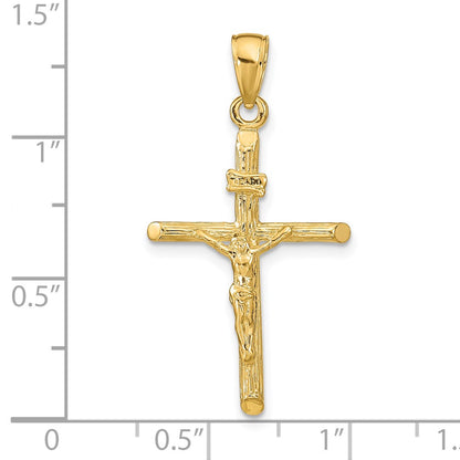 14k Yellow Gold Crucifix Pendant