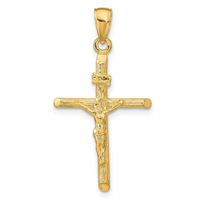 14k Yellow Gold Crucifix Pendant