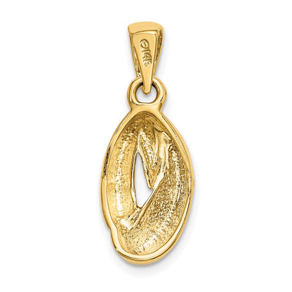 14k Two-tone Gold Two-tone Gold Oval Fashion Pendant