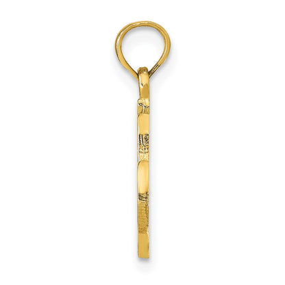 14k Yellow Gold Marthas Vineyard Island Pendant