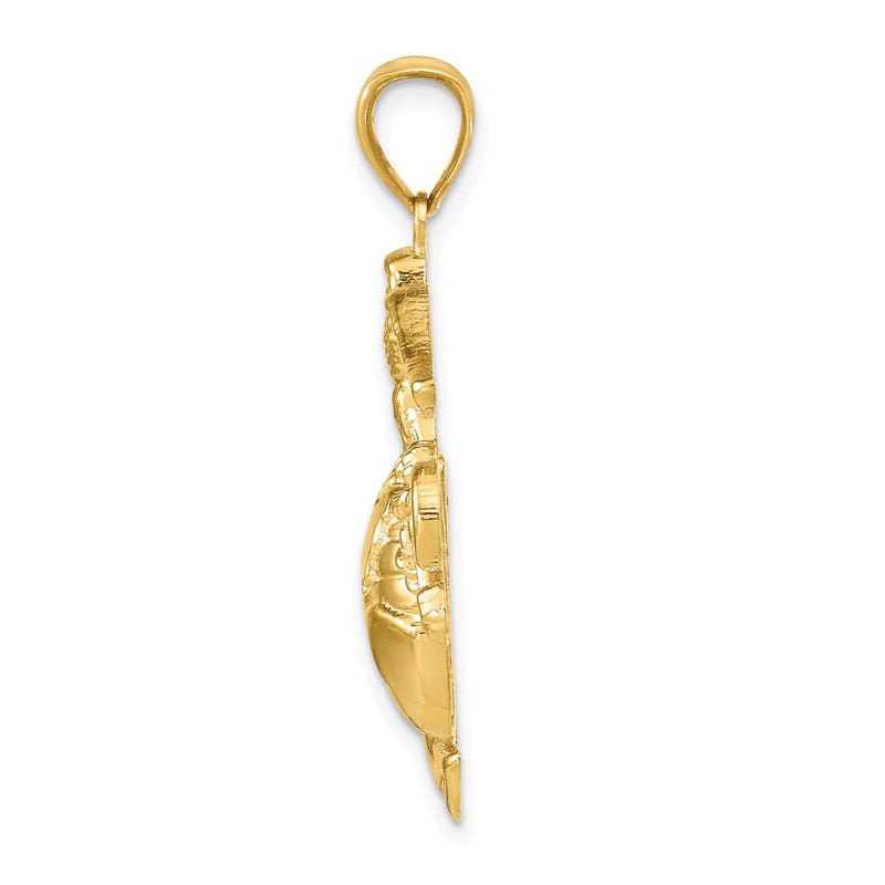 14k Yellow Gold Marine Corps Insignia Pendant