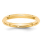 Solid 18K Yellow Gold 2.5mm Knife Edge Comfort Fit Men's/Women's Wedding Band Ring Size 6.5