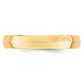 Solid 18K Yellow Gold 4mm Knife Edge Comfort Fit Men's/Women's Wedding Band Ring Size 8