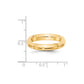 Solid 18K Yellow Gold 4mm Knife Edge Comfort Fit Men's/Women's Wedding Band Ring Size 14