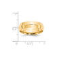 Solid 18K Yellow Gold 6mm Knife Edge Comfort Fit Men's/Women's Wedding Band Ring Size 8